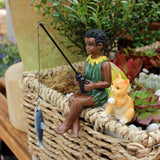 Maxbell Miniature Figurines Fairy Garden Accessories for Outdoor Dollhouse Flowerpot