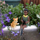 Maxbell Miniature Figurines Fairy Garden Accessories for Outdoor Dollhouse Flowerpot