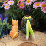 Maxbell Miniature Figurines Fairy Garden Accessories for Outdoor Dollhouse Flowerpot