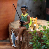 Maxbell Miniature Figurines Fairy Garden Accessories for Outdoor Dollhouse Flowerpot