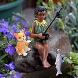 Maxbell Miniature Figurines Fairy Garden Accessories for Outdoor Dollhouse Flowerpot