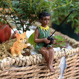 Maxbell Miniature Figurines Fairy Garden Accessories for Outdoor Dollhouse Flowerpot