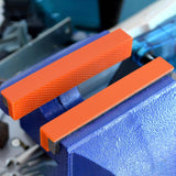 Maxbell 2Pcs Vise Jaw Pads Vice Jaw Covers Protectors for Woodworking Metal 4 Inch Plain Weave