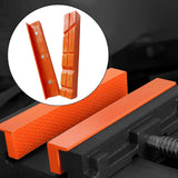 Maxbell 2Pcs Vise Jaw Pads Vice Jaw Covers Protectors for Woodworking Metal 4 Inch V Shaped