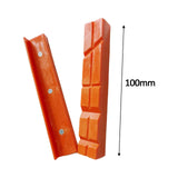 Maxbell 2Pcs Vise Jaw Pads Vice Jaw Covers Protectors for Woodworking Metal 4 Inch V Shaped