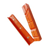 Maxbell 2Pcs Vise Jaw Pads Vice Jaw Covers Protectors for Woodworking Metal 5 Inch V Shaped