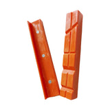 Maxbell 2Pcs Vise Jaw Pads Vice Jaw Covers Protectors for Woodworking Metal 5 Inch V Shaped