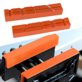 Maxbell 2Pcs Vise Jaw Pads Vice Jaw Covers Protectors for Woodworking Metal 6 Inch V Shaped