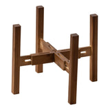 Maxbell Adjustable Plant Stand Solid Wood Item Stand for Indoor Outdoor Home Balcony