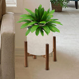 Maxbell Adjustable Plant Stand Solid Wood Item Stand for Indoor Outdoor Home Balcony