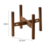 Maxbell Adjustable Plant Stand Solid Wood Item Stand for Indoor Outdoor Home Balcony