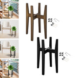 Maxbell Adjustable Plant Stand Heavy Duty Holder Rack for Living Room Indoor Outdoor brown