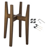 Maxbell Adjustable Plant Stand Heavy Duty Holder Rack for Living Room Indoor Outdoor brown