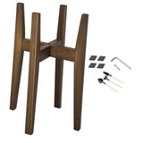 Maxbell Adjustable Plant Stand Heavy Duty Holder Rack for Living Room Indoor Outdoor brown