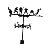 Maxbell Sports Weathervane Wind Direction Indicator Yard Shed Cupola Metal Wind Vane With 5 Man