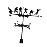 Maxbell Sports Weathervane Wind Direction Indicator Yard Shed Cupola Metal Wind Vane With 5 Man