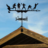 Maxbell Sports Weathervane Wind Direction Indicator Yard Shed Cupola Metal Wind Vane With 5 Man