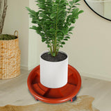 Maxbell Pot Caddy Wheels Pot Trolley Flower Pot Mover Trolley Rolling Plant Stand Outer Dia 40cm