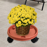 Maxbell Potted Caddy with Lockable Wheels Pot Dolly Potted Trees Rolling Plant Stand Outer Dia 26cm