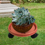 Maxbell Potted Caddy with Lockable Wheels Pot Dolly Potted Trees Rolling Plant Stand Outer Dia 26cm