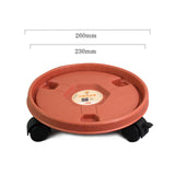 Maxbell Potted Caddy with Lockable Wheels Pot Dolly Potted Trees Rolling Plant Stand Outer Dia 26cm