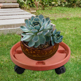 Maxbell Potted Caddy with Lockable Wheels Pot Dolly Potted Trees Rolling Plant Stand Outer Dia 40cm