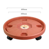 Maxbell Potted Caddy with Lockable Wheels Pot Dolly Potted Trees Rolling Plant Stand Outer Dia 40cm