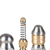 Maxbell 4Pcs Pressure Washer Sewer Jetter Nozzle Floor Sink Drain Jetter Hose Nozzle
