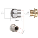 Maxbell 4Pcs Pressure Washer Sewer Jetter Nozzle Floor Sink Drain Jetter Hose Nozzle