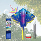 Maxbell Huge Kite Easy to Fly Stable Outdoor Fly Kite Game for Beach Festival Travel A