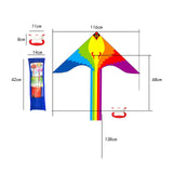 Maxbell Huge Kite Easy to Fly Stable Outdoor Fly Kite Game for Beach Festival Travel C