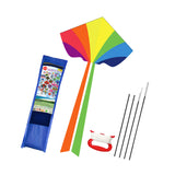 Maxbell Huge Kite Easy to Fly Stable Outdoor Fly Kite Game for Beach Festival Travel D