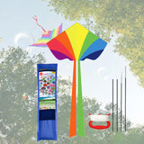 Maxbell Huge Kite Easy to Fly Stable Outdoor Fly Kite Game for Beach Festival Travel D