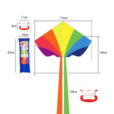 Maxbell Huge Kite Easy to Fly Stable Outdoor Fly Kite Game for Beach Festival Travel D
