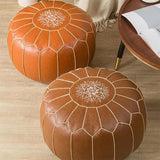 Maxbell Unstuffed Pouf Cover Foot Rest Cover Large Boho Room Decoration Cubes Color A