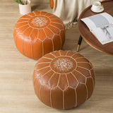 Maxbell Unstuffed Pouf Cover Foot Rest Cover Large Boho Room Decoration Cubes Color A