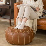 Maxbell Unstuffed Pouf Cover Foot Rest Cover Large Boho Room Decoration Cubes Color A