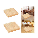 Maxbell Floor Cushion Sitting Mat Handmade Chair Seat Mat for Home Dining Room Decor 40x40cm