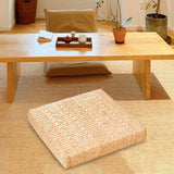 Maxbell Floor Cushion Sitting Mat Handmade Chair Seat Mat for Home Dining Room Decor 40x40cm