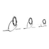 60pcs/box Double Leg Guides Fishing Rod Eye Ring Tangle Free Pole Repair Kit Stainless Steel Frame and Ceramic Ring - Aladdin Shoppers