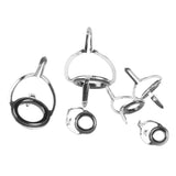 60pcs/box Double Leg Guides Fishing Rod Eye Ring Tangle Free Pole Repair Kit Stainless Steel Frame and Ceramic Ring - Aladdin Shoppers