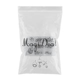 60pcs/box Double Leg Guides Fishing Rod Eye Ring Tangle Free Pole Repair Kit Stainless Steel Frame and Ceramic Ring - Aladdin Shoppers