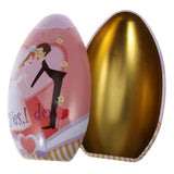 Max Metal Easter Egg Candy Storage Tin Box Tea Cookies Seeds Organizer Case #2