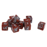 Maxbell Pack of 10 Dual Colored Six Sided D6 Dice for D&D TRPG Games Brown & Gray
