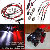 Maxbell 4pcs RC Car LED Lamp & LED Lamp Remote Control Circuit Panel