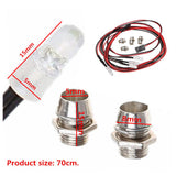 Maxbell 4 LED 5mm RC Car LED lamp White + Red light lamp Set for Traxxas Hsp
