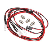 Maxbell 4 LED 5mm RC Car LED lamp White + Red light lamp Set for Traxxas Hsp