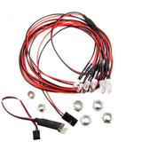 Maxbell 6Pieces RC Car LED Lamp with LED Lamp Remote Control Circuit Panel