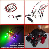 Maxbell 4pcs RC Car LED Lamp & LED Lamp RC Circuit Panel For 1/10 1/8 RC HSP