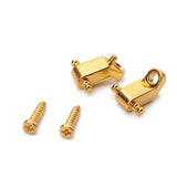 Max 2pcs/Set Copper Electric Guitar Roller String Tree Guides Retainer w/ Screws